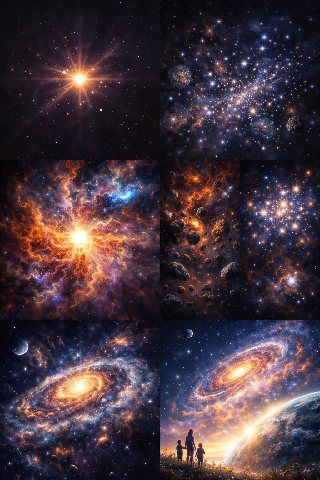 Tiny light and spiral worlds