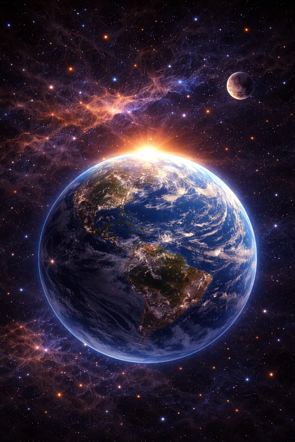 Earth with a glowing edge