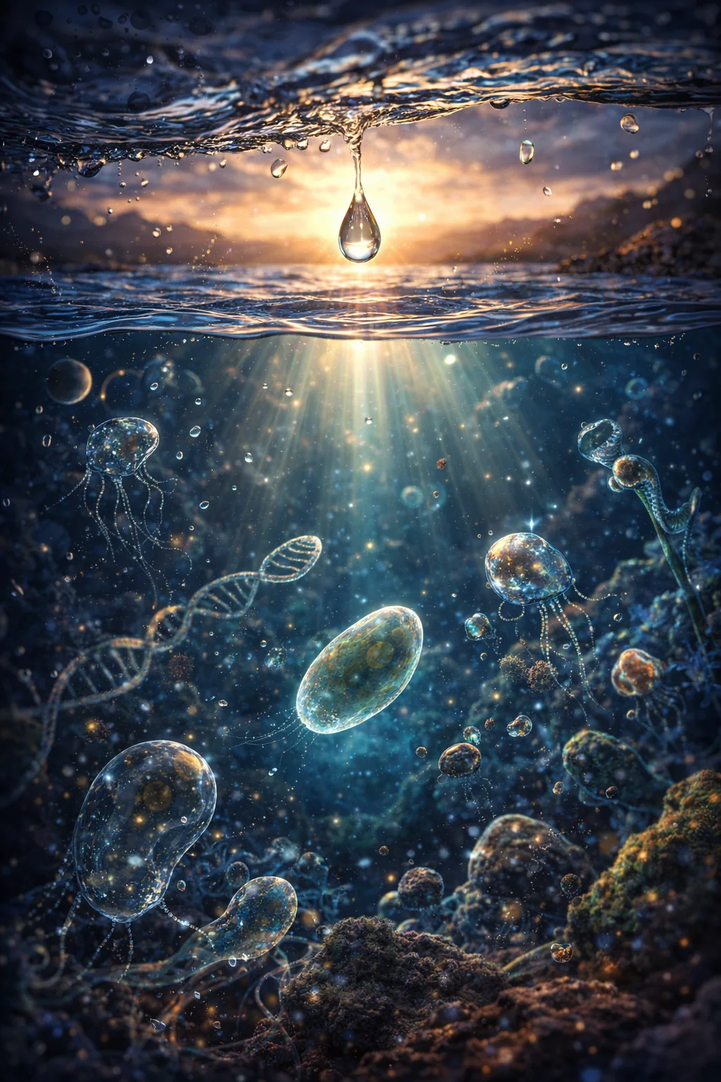 Underwater world and floating life