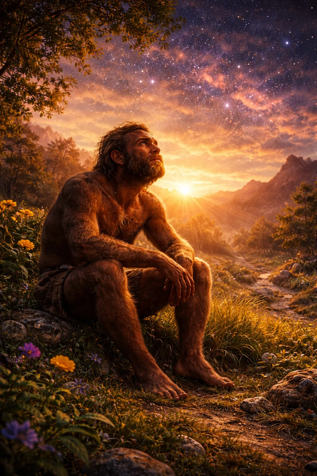 Early human thinking in nature