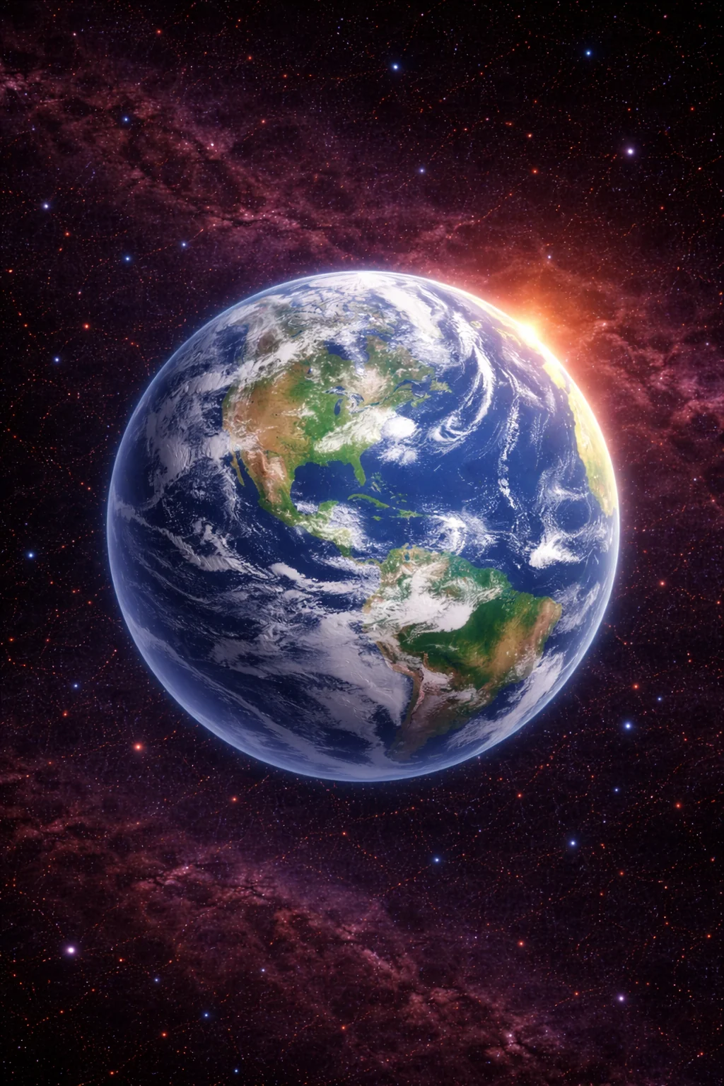 A labeled poster of Earth.