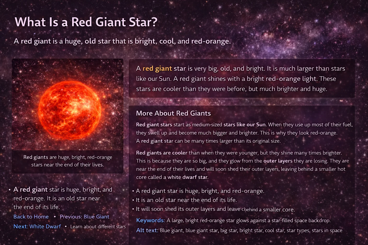 Red Giant Poster