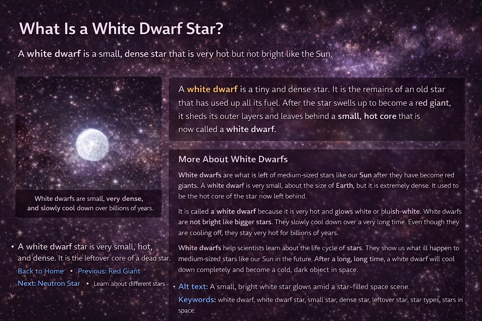 White Dwarf Poster