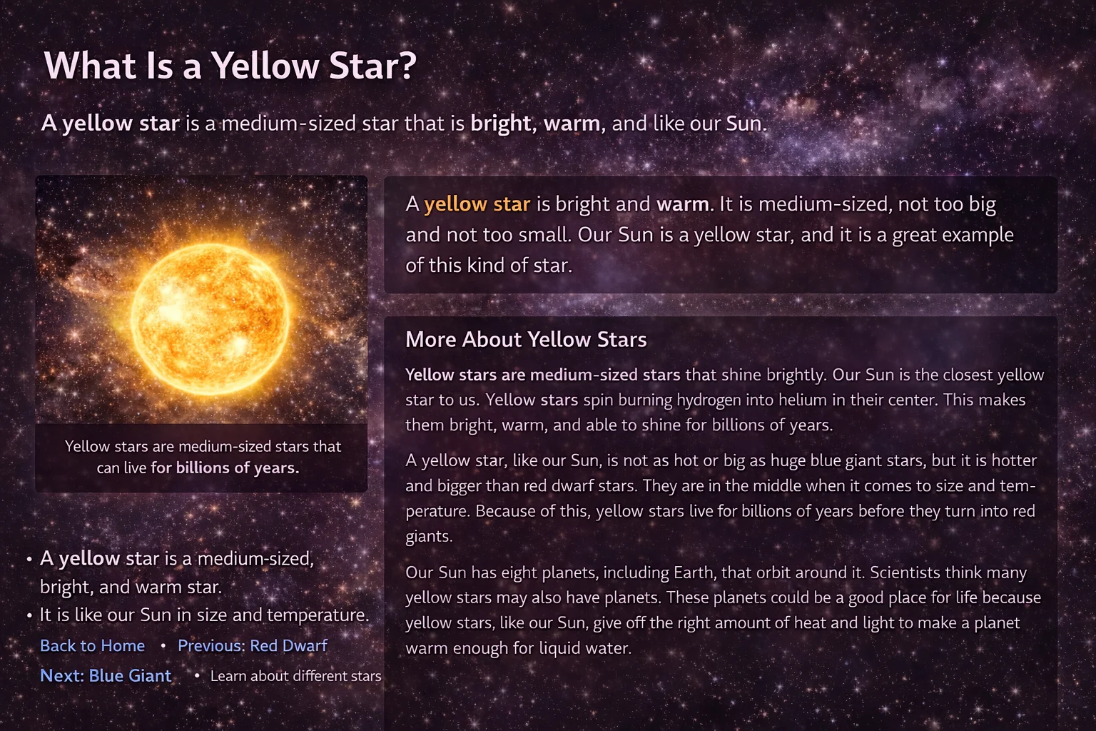 Yellow Star Poster